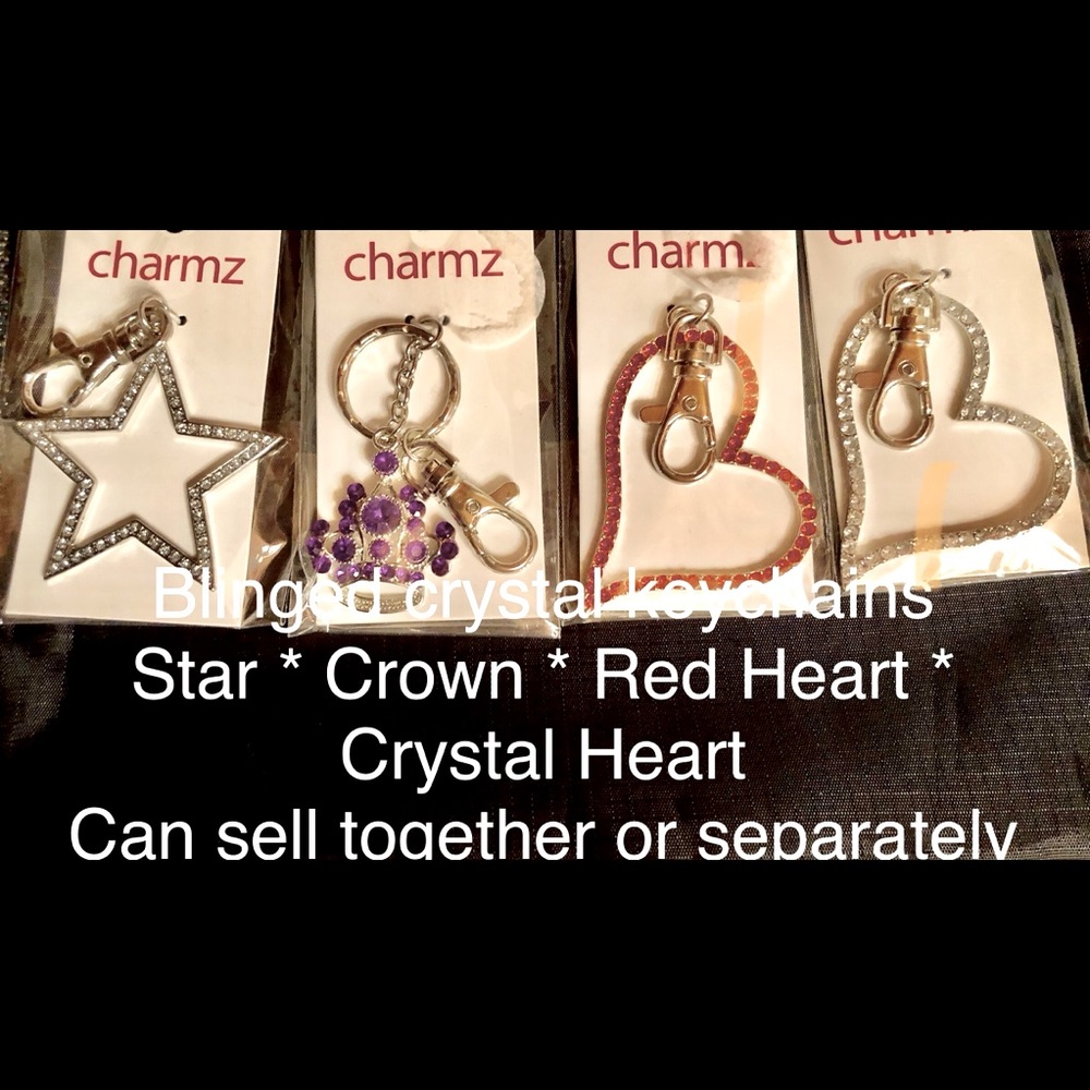 Blinged Keychains (sold together or separately)